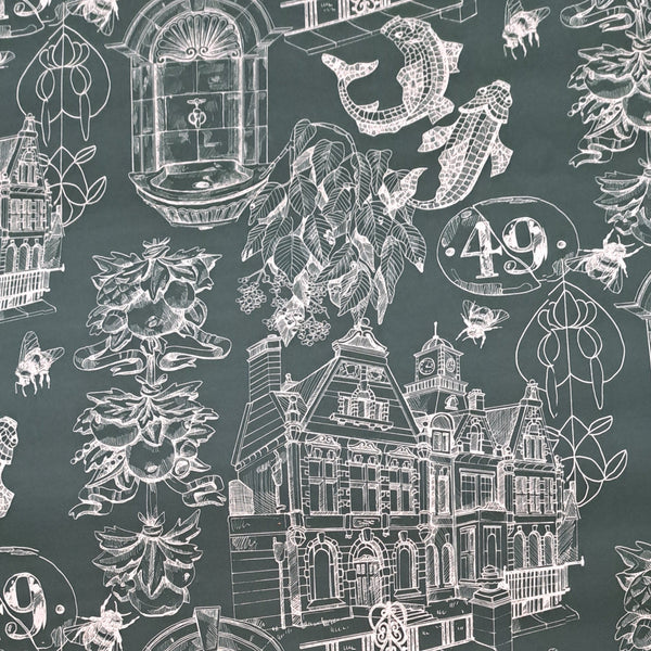 'Features of the Baths' - Sarah Thorley Wrapping Paper