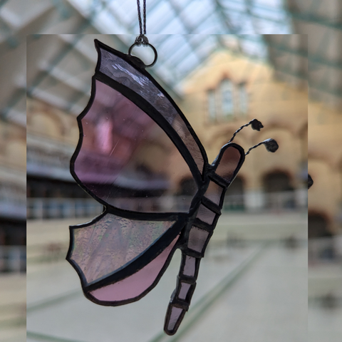 Stained glass - hand-crafted Butterfly