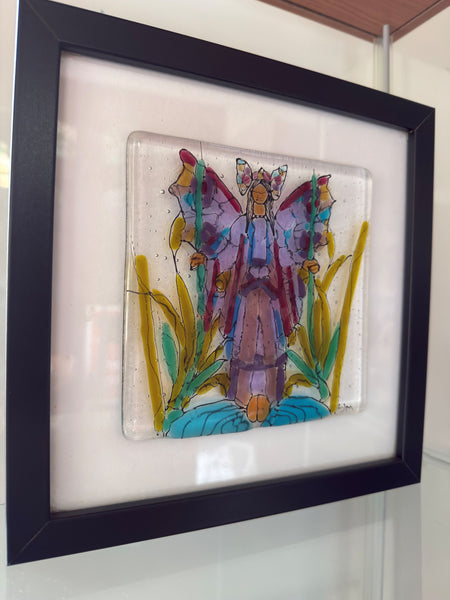 Angel of Purity – Original Glass Artwork by Lesley Miller