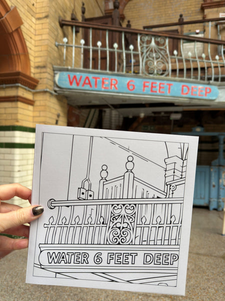 Victoria Baths Colouring Book | Manchester Gift