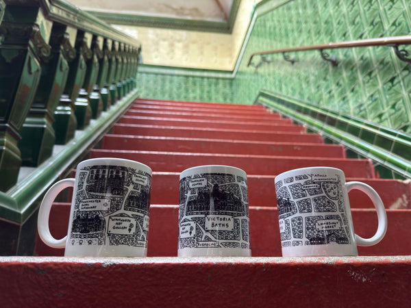 Victoria Baths x Dave Draws Ceramic Mug
