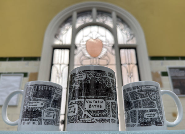 Victoria Baths x Dave Draws Ceramic Mug