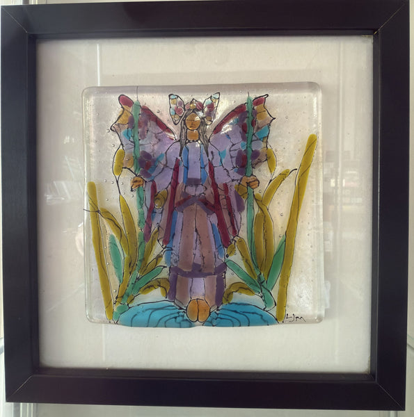 Angel of Purity – Original Glass Artwork by Lesley Miller