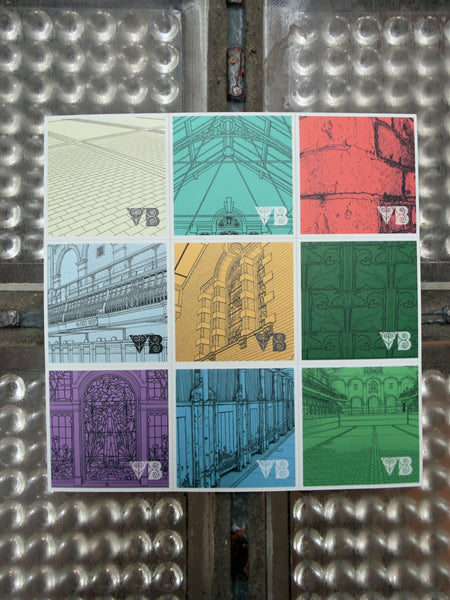 Victoria Baths - Graphical Colour Magnets