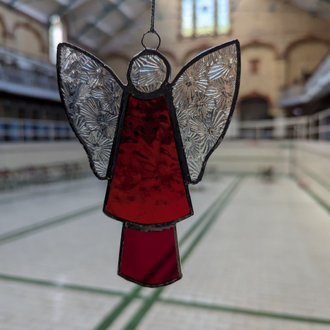 Stained Glass - Angel Christmas Ornaments