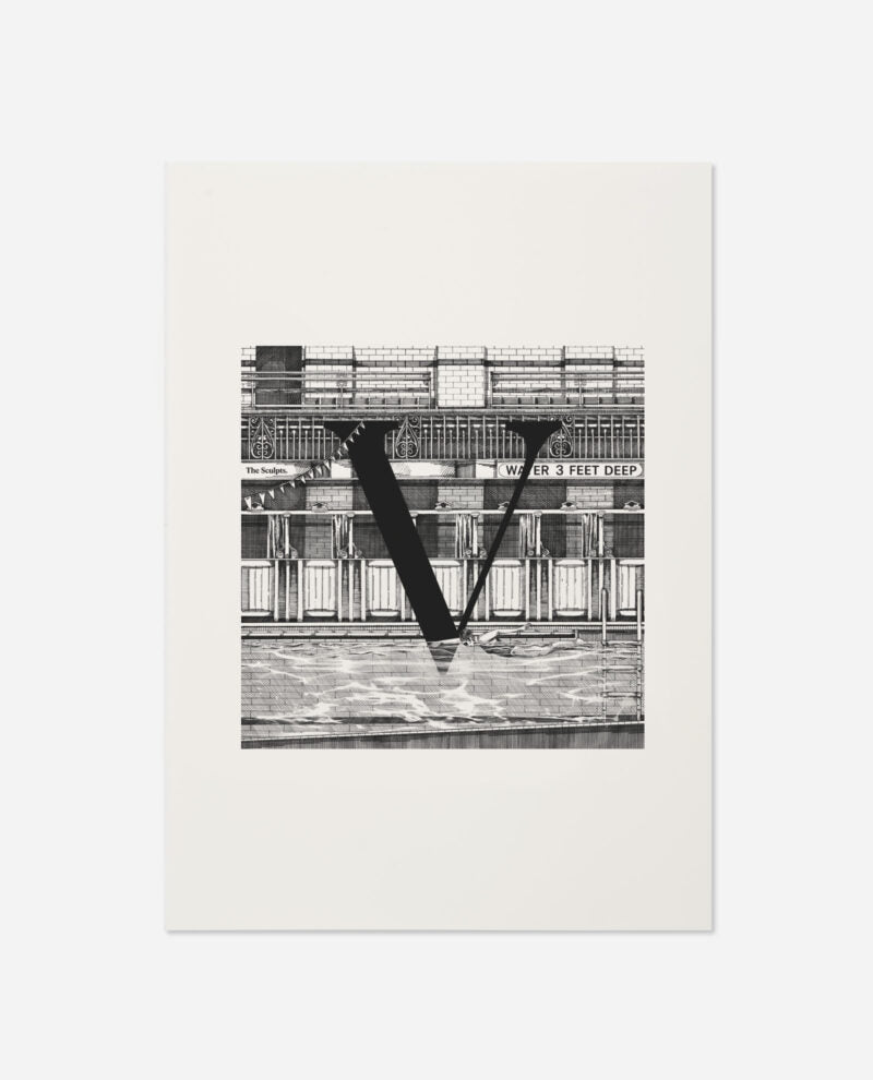 The Sculpts - V for Victoria Baths PRINT A4