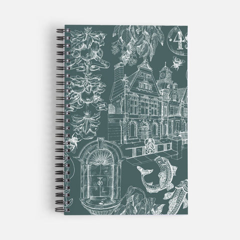 Sarah Thorley "Features of the Baths" Notebook