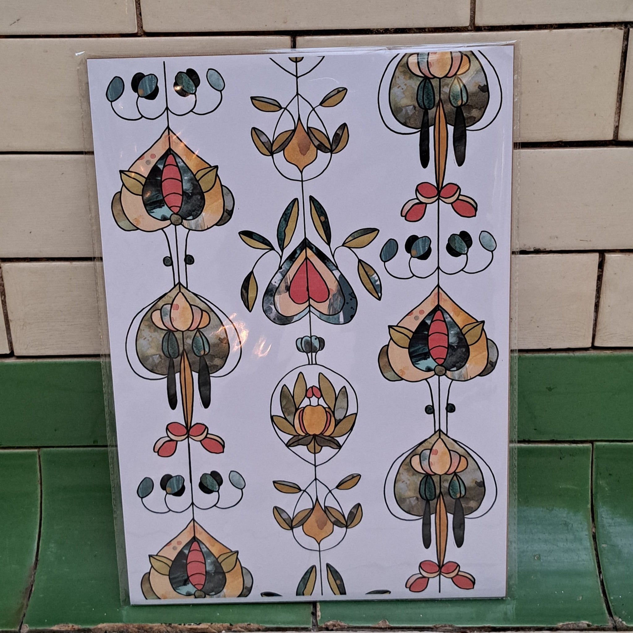 Sarah Thorley Limited Edition: Victoria Baths Deco Details Print