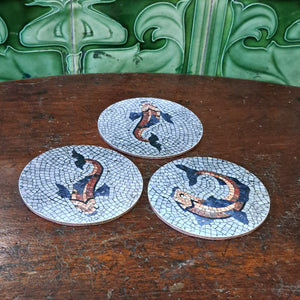 Mosaic Fish Coaster Set