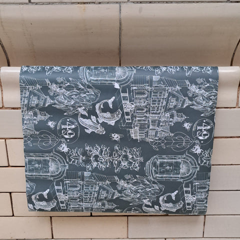 Features of the Baths - Sarah Thorley Wrapping Paper