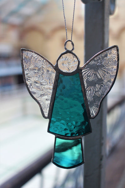 Hand-crafted stained glass hanging ornaments
